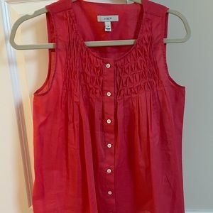 J.Crew pink sleeveless top